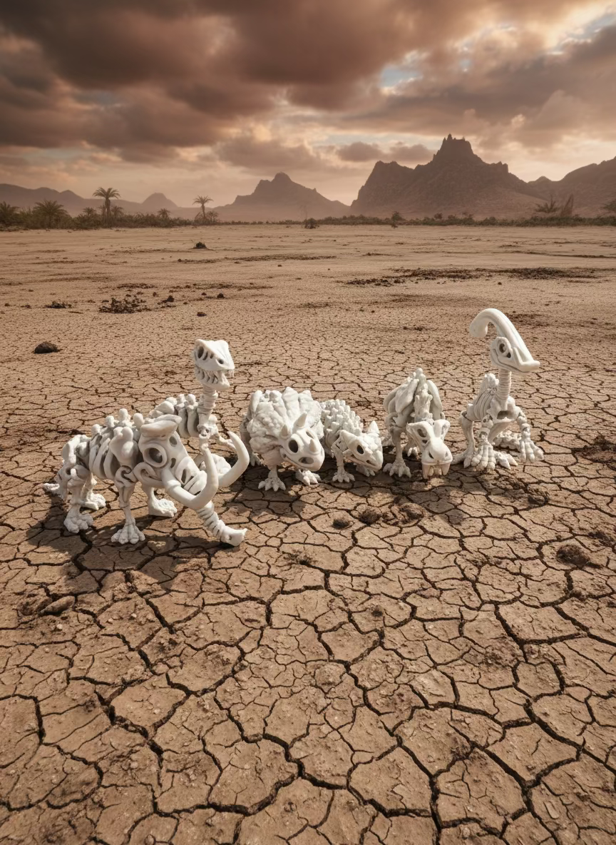 🦖 Raptor – Squelette 3D articulé