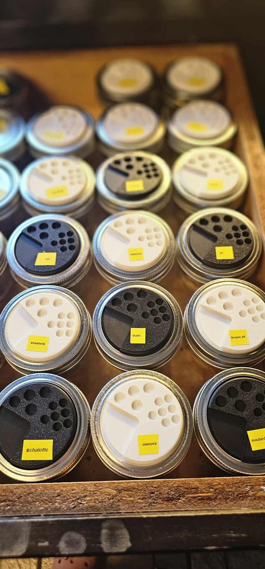 🫙 Couvercle à épices pot masson