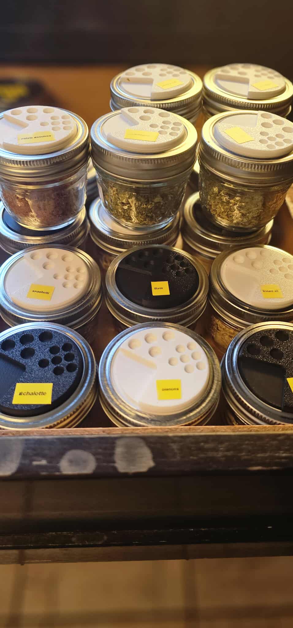 🫙 Couvercle à épices pot masson