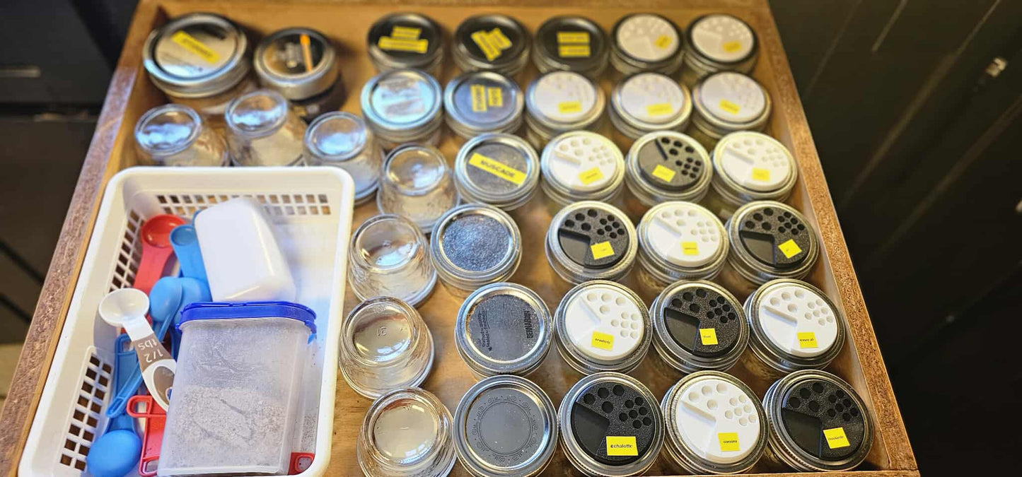 🫙 Couvercle à épices pot masson