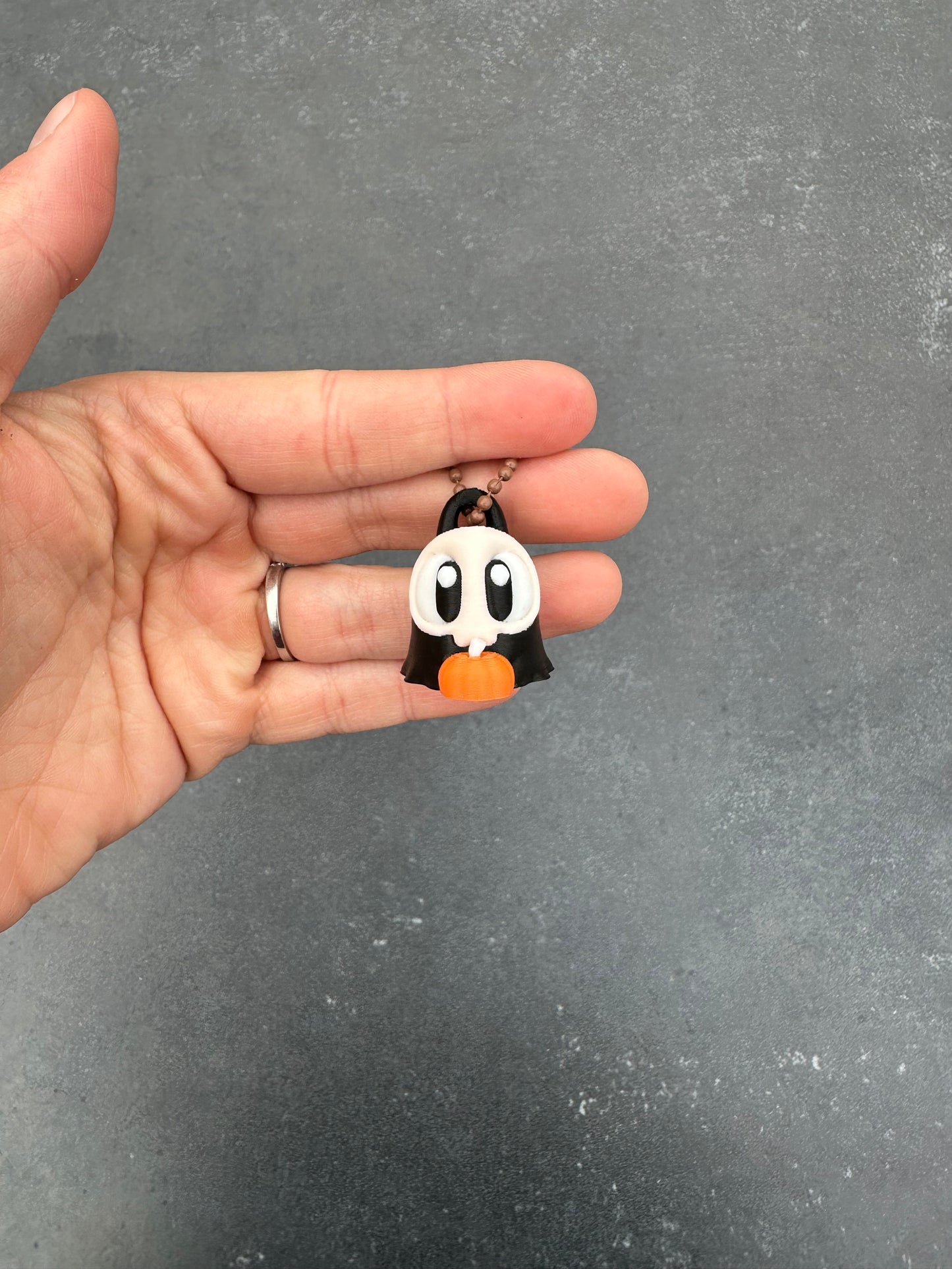 Porte clé fantôme avec citrouille 🎃👻