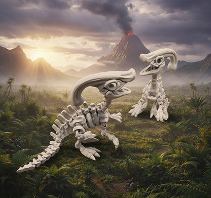 🦕 Parasaurolophus – Squelette 3D