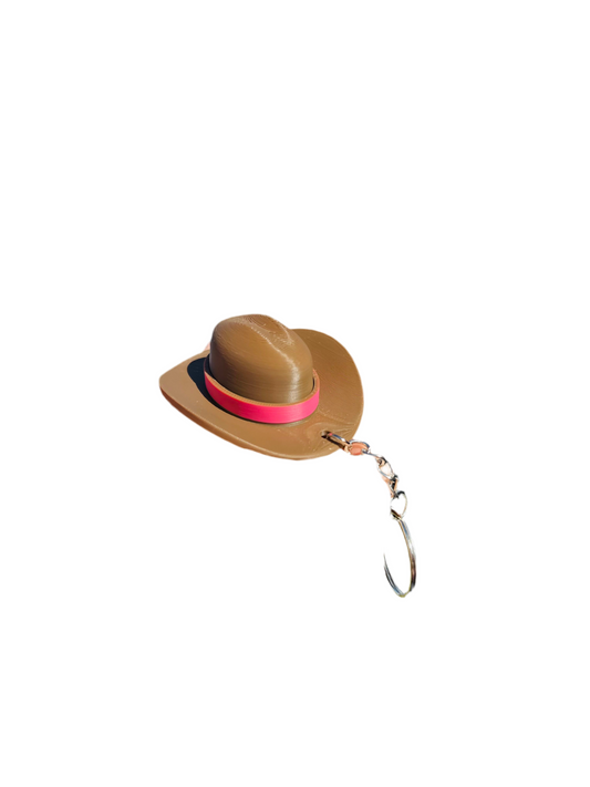 Porte clé clicker chapeau de cowboy