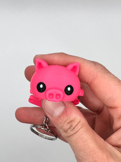 🐾 Lot de 100 porte-clés d'animaux mélangés | Valeria Momo & Mattia 3D