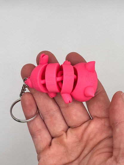 🐾 Lot de 100 porte-clés d'animaux mélangés | Valeria Momo & Mattia 3D