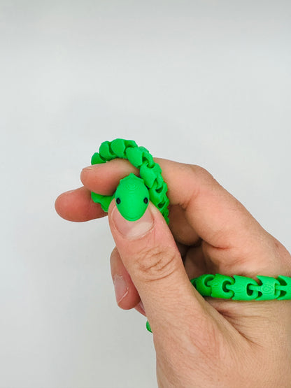 Long serpent articulé - Alphabet et chiffres