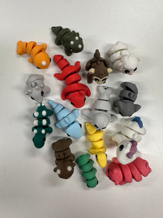 🐾 Lot de 100 petits animaux mélangés | Zou3d