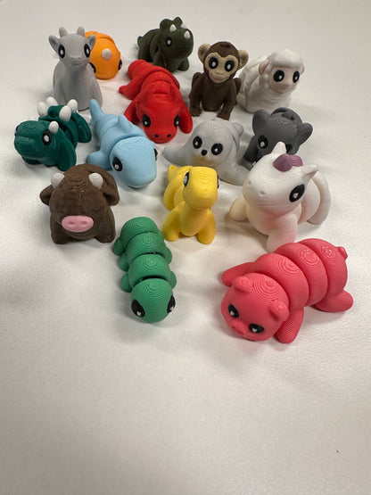 🐾 Lot de 100 petits animaux mélangés | Zou3d