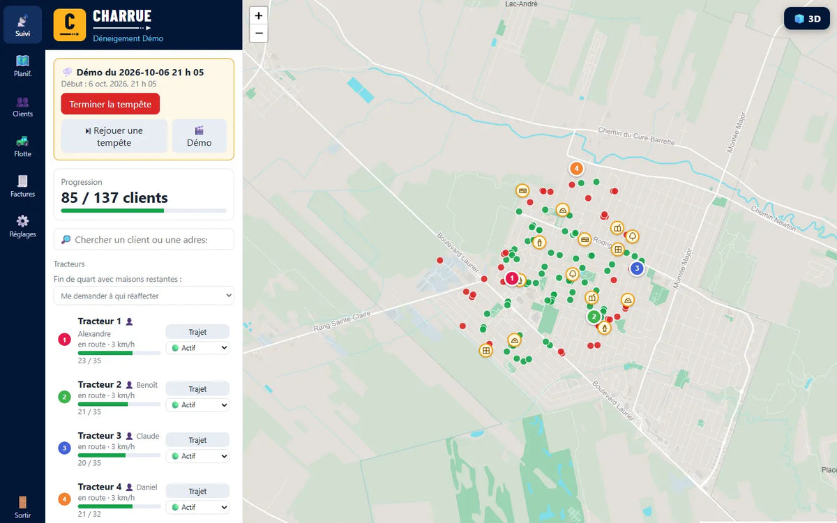 Charrue : le bureau voit chaque tracteur en direct sur la carte
