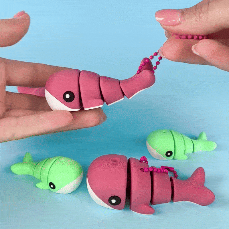 🐾 Lot de 100 porte-clés d'animaux mélangés | Valeria Momo & Mattia 3D